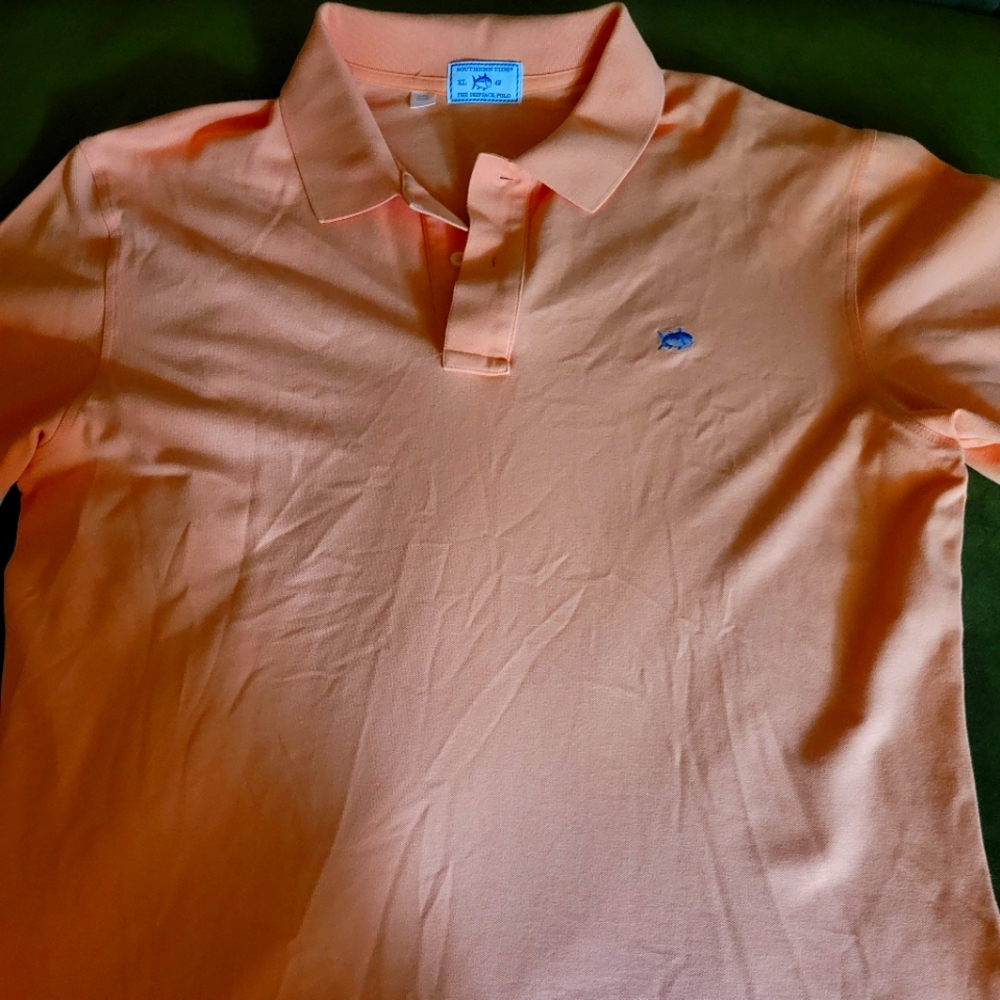 Southern Tide The Skipjack Polo in Orange XL 42 NWOT